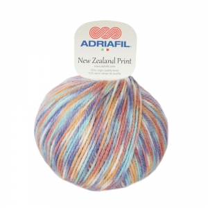 Adriafil New Zealand Print - Pelote de 100 gr - 63 multicolore baby vintage