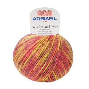 Adriafil New Zealand Print - Pelote de 100 gr - 56 multicolore automne