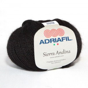 Adriafil Sierra Andina - Pelote de 50 gr - 01 noir
