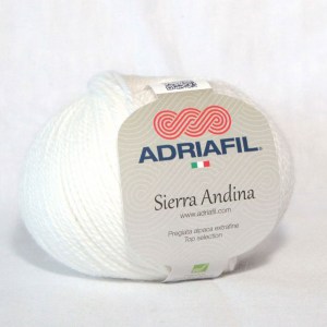 Adriafil Sierra Andina - Pelote de 50 gr - 02 blanc