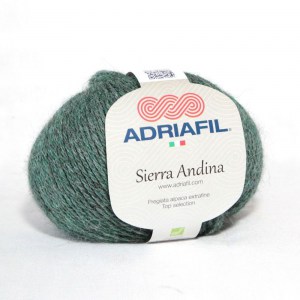 Adriafil Sierra Andina - Pelote de 50 gr - 15 vert bouteille mélangé