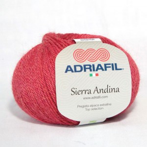 Adriafil Sierra Andina - Pelote de 50 gr - 16 rouge corail mélangé