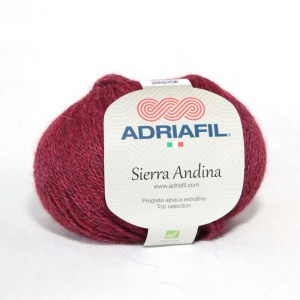 Adriafil Sierra Andina - Pelote de 50 gr - 21 bordeaux mélangé