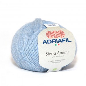 Adriafil Sierra Andina - Pelote de 50 gr - 24 bleu clair mélangé