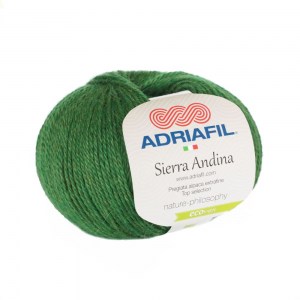 Adriafil Sierra Andina - Pelote de 50 gr - 36 vert gazon mélangé
