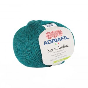 Adriafil Sierra Andina - Pelote de 50 gr - 39 émeraude mélangé