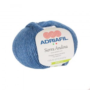 Adriafil Sierra Andina - Pelote de 50 gr - 40 bleu denim mélangé