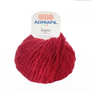 Adriafil Sogno - Pelote de 50 gr - 55 rouge cerise