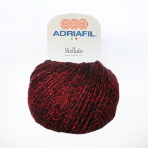 Adriafil Stellato - Pelote de 50 gr - 52 Noir Rouge