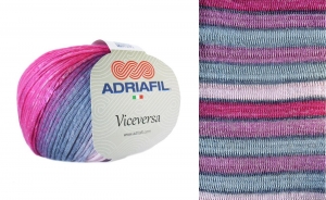 Adriafil Viceversa - Pelote de 50 gr - Coloris 40 Multirose