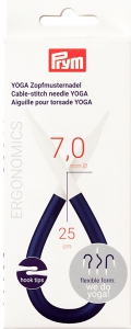 Aiguilles à torsades Yoga Ergonomics - n°7 - 25 cm - 1 pièce - Prym
