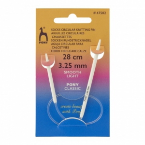 Aiguilles circulaires 28 cm -  n°3,25 - Pony