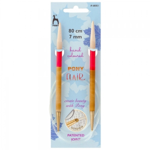 Aiguilles circulaires 80 cm en bois d'érable Flair - Pony