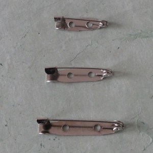 Attache broche plaqué nickel