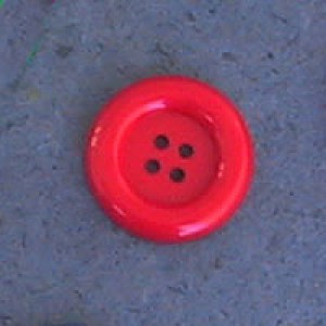 Bouton clown 38 mm - Rouge