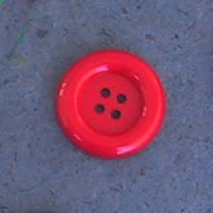 Bouton clown 38 mm - Rouge