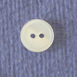 Bouton rond layette 10 mm - Blanc