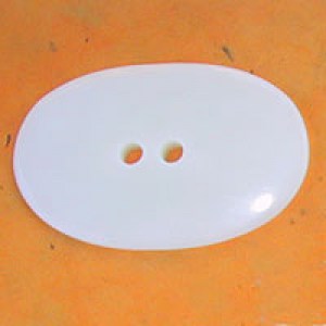 Bouton ovale en os 60 x 38 mm
