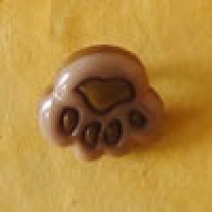 Bouton Patte d'ours - 12 mm - Marron