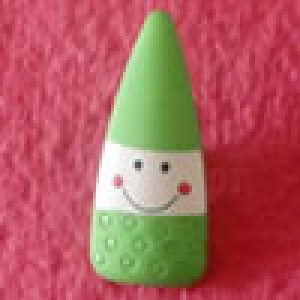 Bouton Lutin 28 mm - Vert