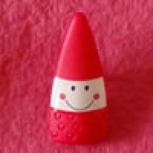 Bouton Lutin 28 mm - Rouge