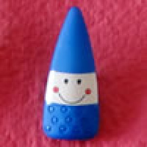 Bouton Lutin 28 mm - Bleu roi