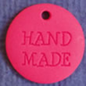 Sequin 'Hand made' 18 mm  - Rose fluo