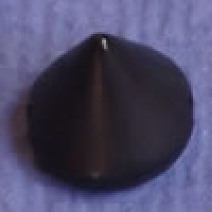 Bouton cône 10 mm - Noir