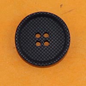 Bouton rond effet cannage 20 mm - Bleu