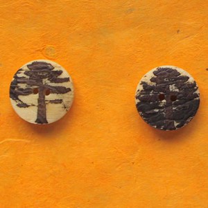 Bouton rond bicolore