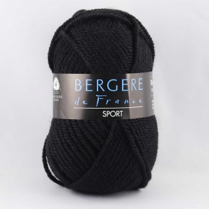 Bergère de France Sport - Pelote de 50 gr - Coloris 21717 Noir