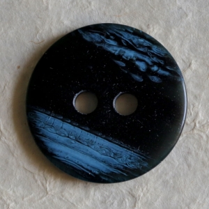 Bouton rond 44 mm - Noir/Turquoise