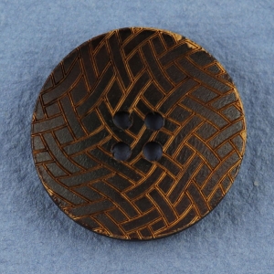 Bouton rond motif cannelures 27 Cm