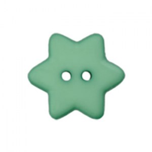 Bouton en forme d'étoile 15 mm - Vert