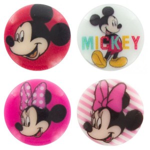 Boutons Mickey et Minnie