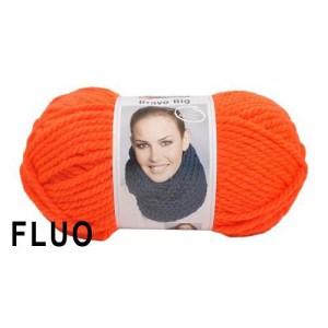 Schachenmayr Bravo Big pelote de 200 gr - Orange fluo 08279