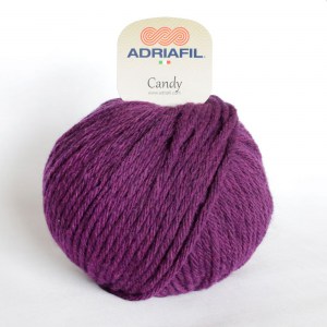 Adriafil Candy - Pelote de 100 gr - 98  violet raisin