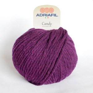 Adriafil Candy - Pelote de 100 gr - 98 violet raisin