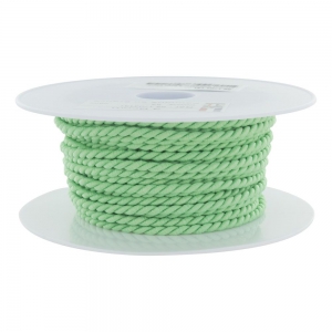 Cordon polyester diamètre 3,5 mm - Bobine de 25 m - Vert clair