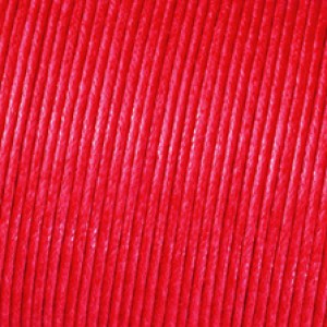 Cordelette de coton ciré 6 m, diam 1 mm - Rouge
