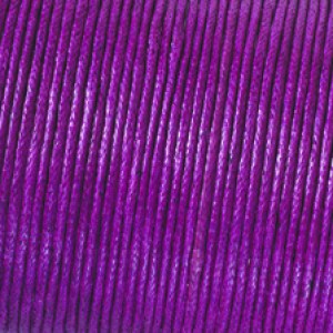 Cordelette de coton ciré 6 m, diam 1 mm - Aubergine