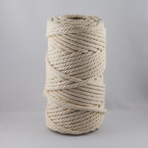 Coton à macramé 8 mm - Bobine de 1 kg - Coloris Ecru