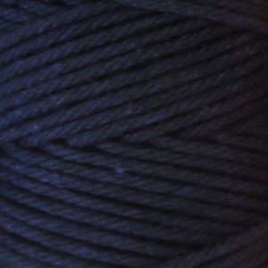 Coton à macramé 2 mm - Bobine de 200 gr - Coloris Bleu marine