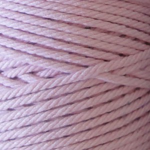 Coton à macramé 2 mm - Bobine de 200 gr - Coloris Rose clair