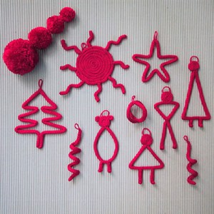 Kit pompons-tricotin Jeu de mailles Décorations de Noël
