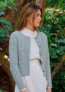 Defuse Veste à torsades en Rowan Alpaca Soft DK
