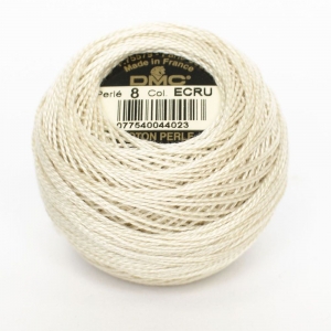 DMC Coton perlé - Pelote de 10g - n°8 Coloris Ecru