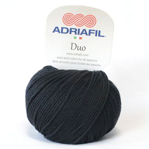 Adriafil Duo Comfort - Pelote de 50 gr - 75  Noir