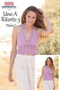 Crop-Top Malva en Adriafil Uno a Ritorto 5