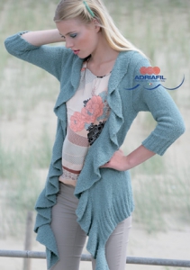 Gilet Charlotte en Adriafil Petalo